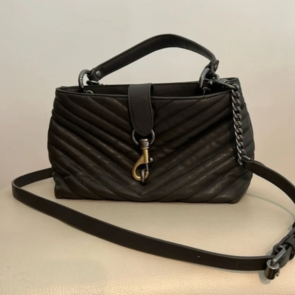 Rebecca Minkoff Edie Top Handle, Graphite (Gray) 10x6